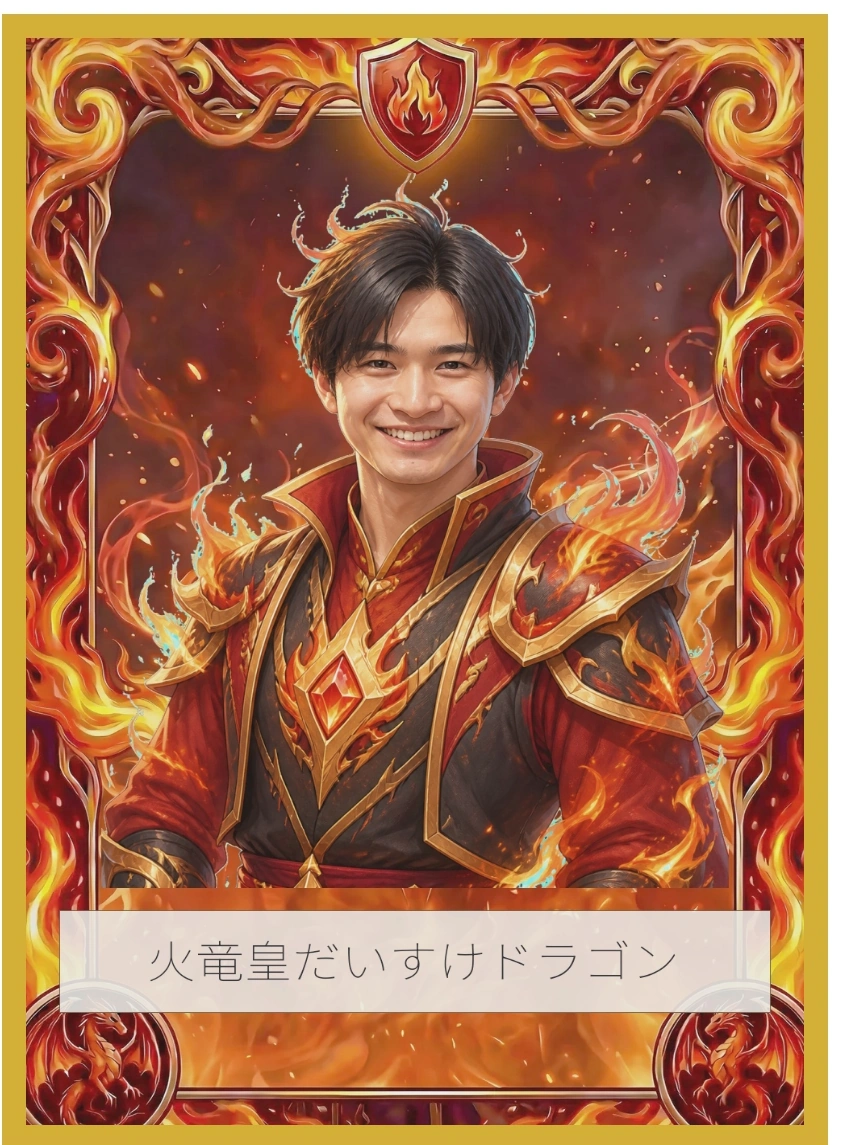 火属性のバトルカード見本