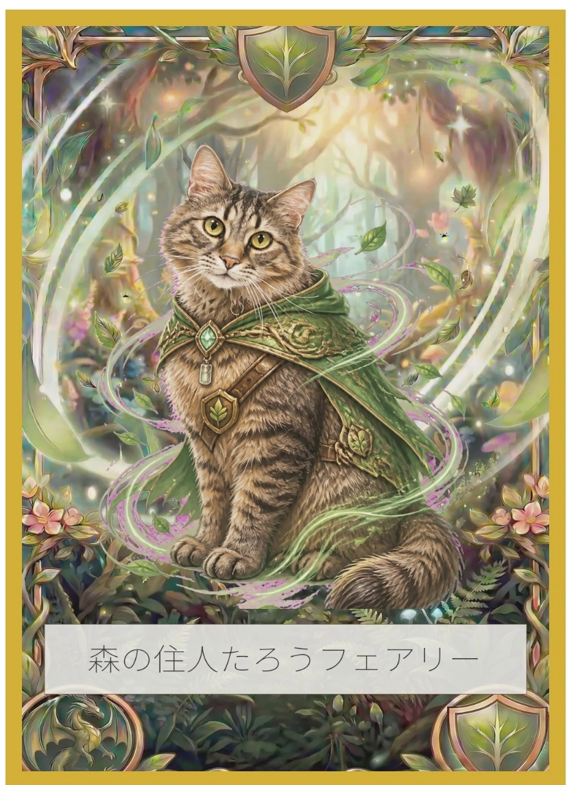 猫の風属性バトルカード