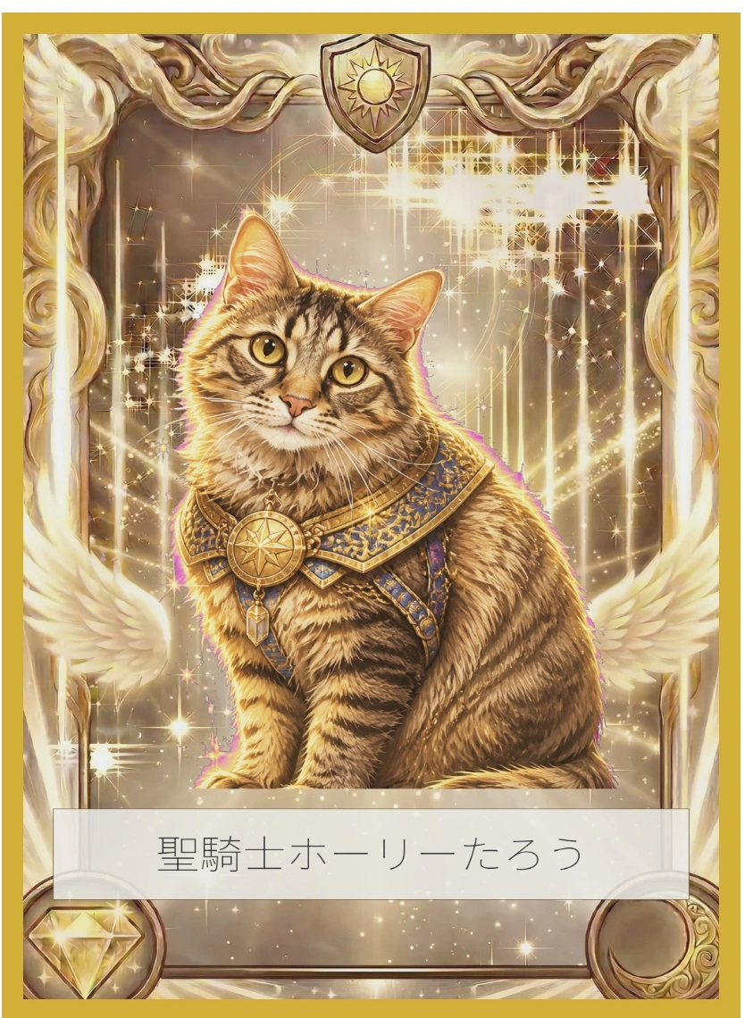 猫の聖属性バトルカード